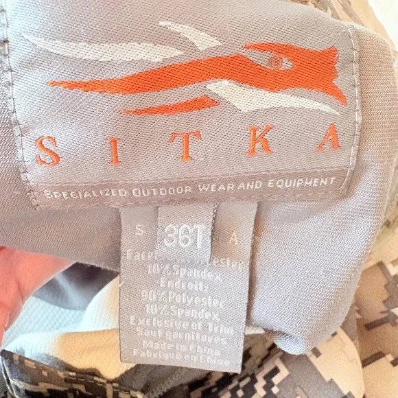 Sitka Traverse Optifade Mountain Pants Elevated Camo Hunting Pants Mens 36 Tall